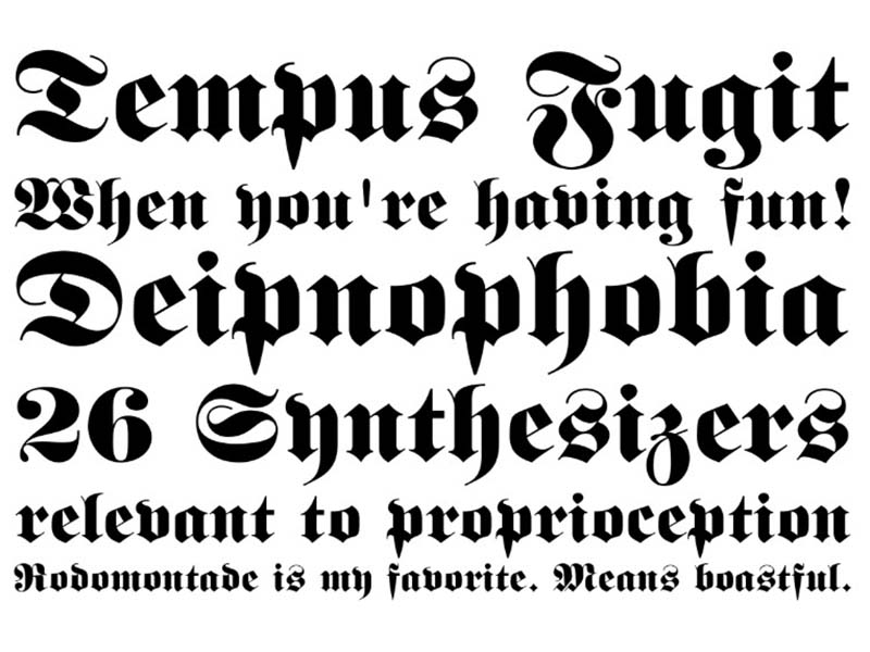 Castlevania Font Family Download