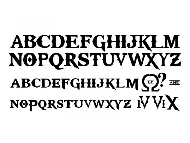 god of war font