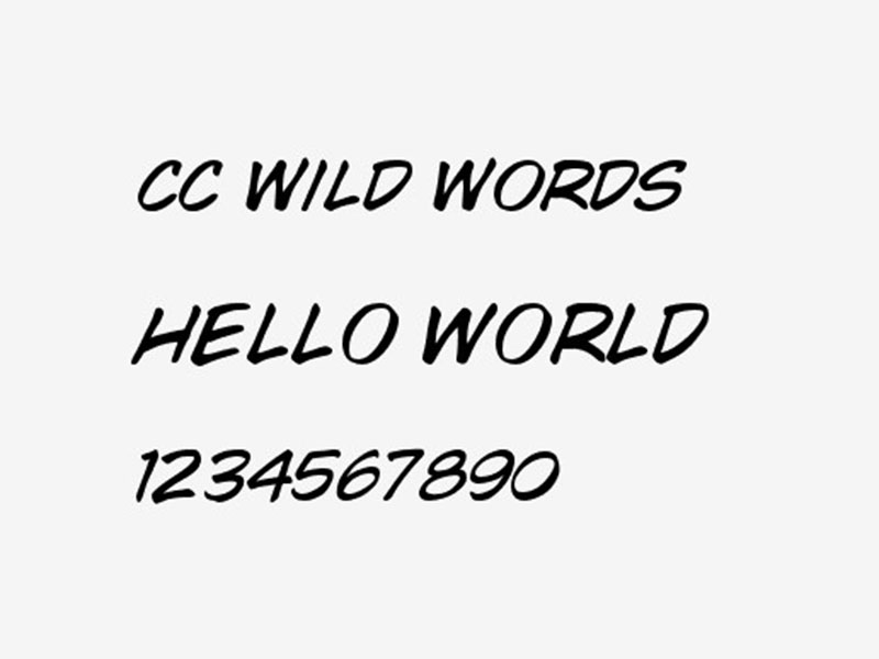 Wild Words Font Free Download