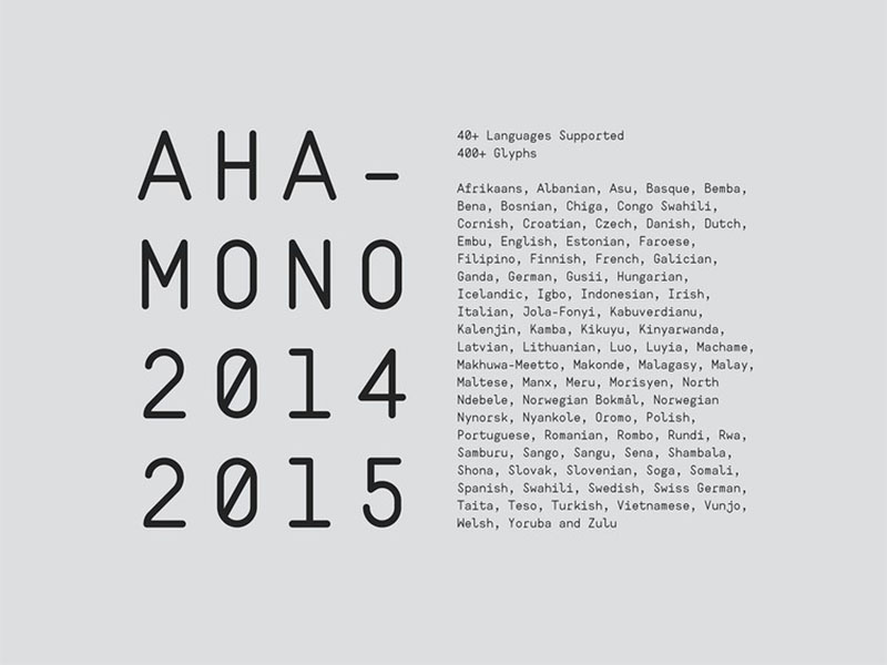 Ahamono Font Family Download