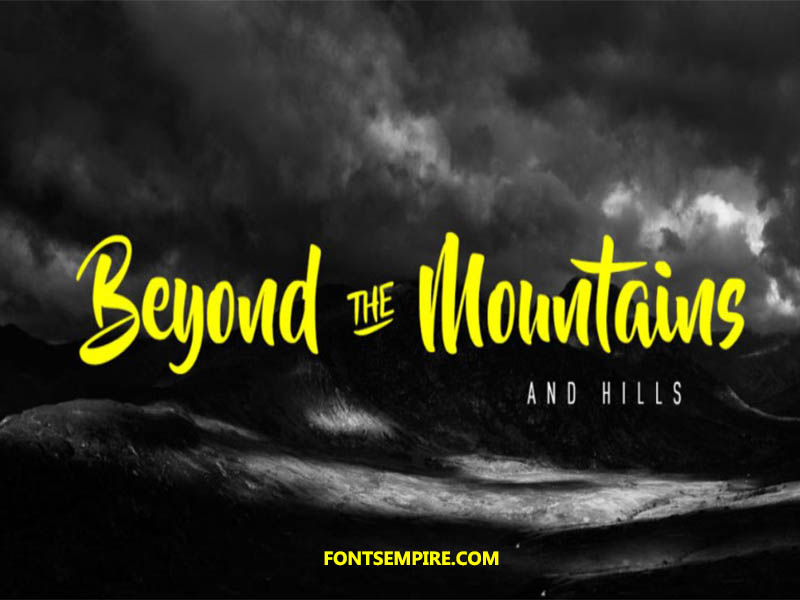 Beyond The Mountains Font Family Free Download