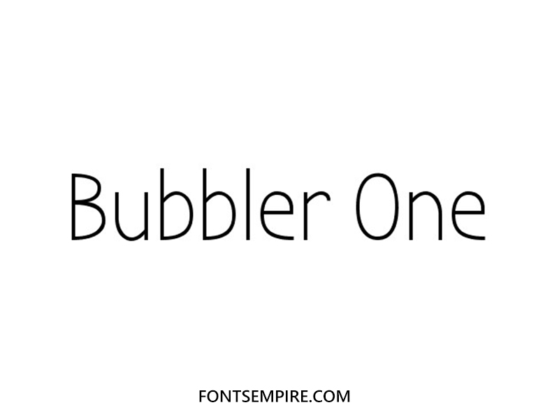 Bubbler Font Family Free Download