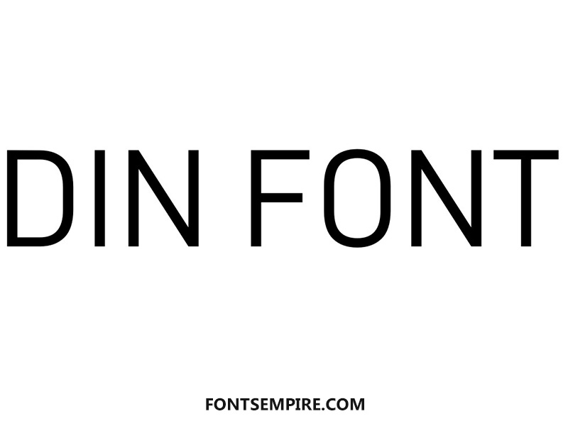 Din Font Family Free Download
