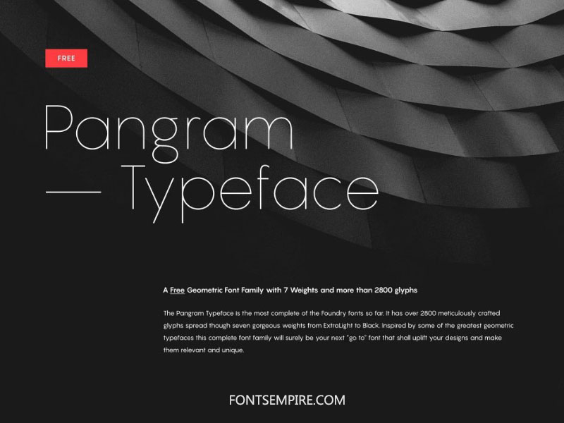 Pangram Font Family Free Download
