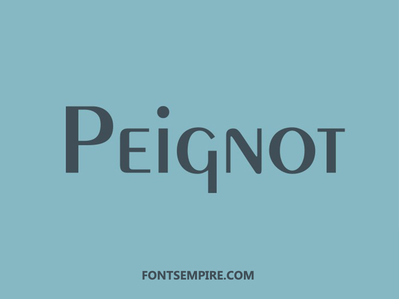 Peignot Font Family Free Download