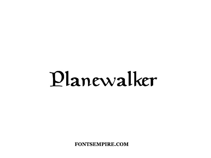 Planewalker Font Family Free Download