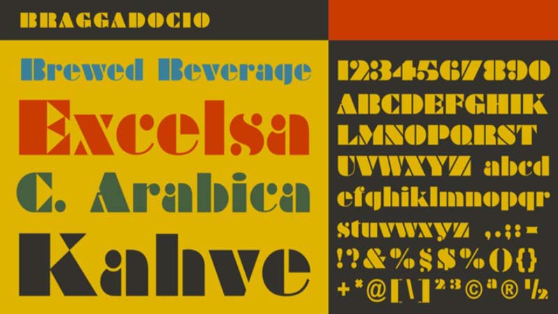 Braggadocio Font Family Download