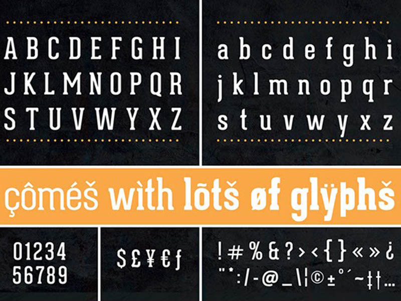 Geared Slab Font Family Download