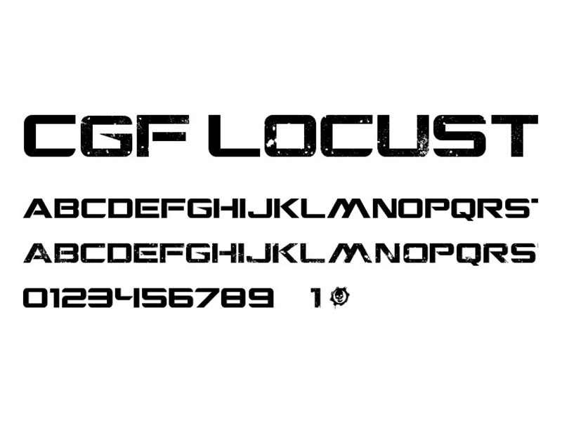 Gears of War Font Free Download