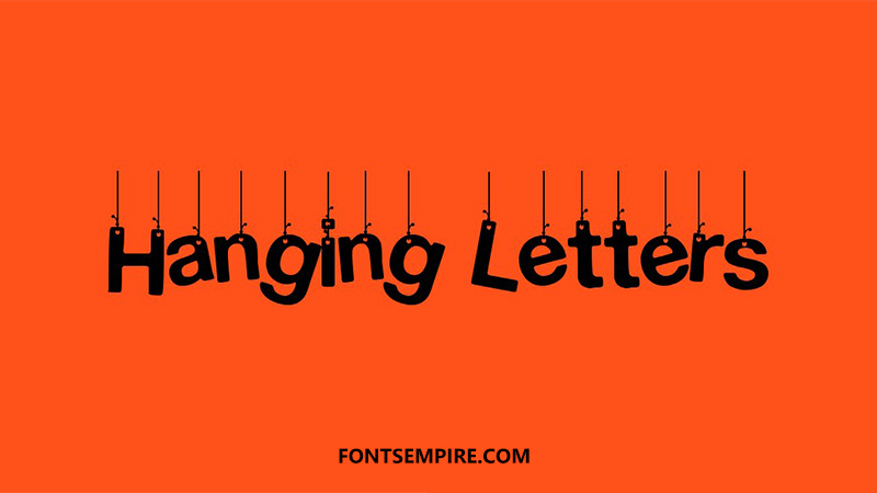 Hanging Letters Font Family Free Download