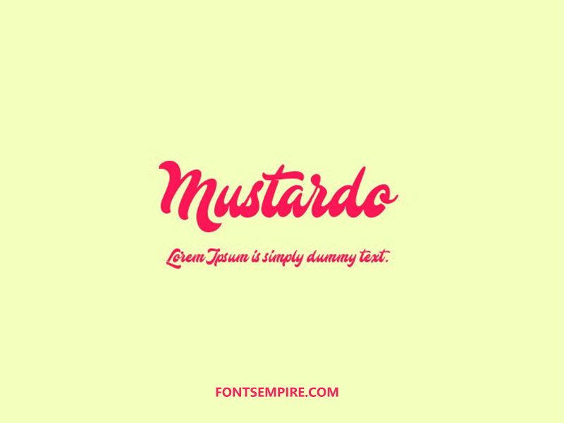 Mustardo Font Family Free Download