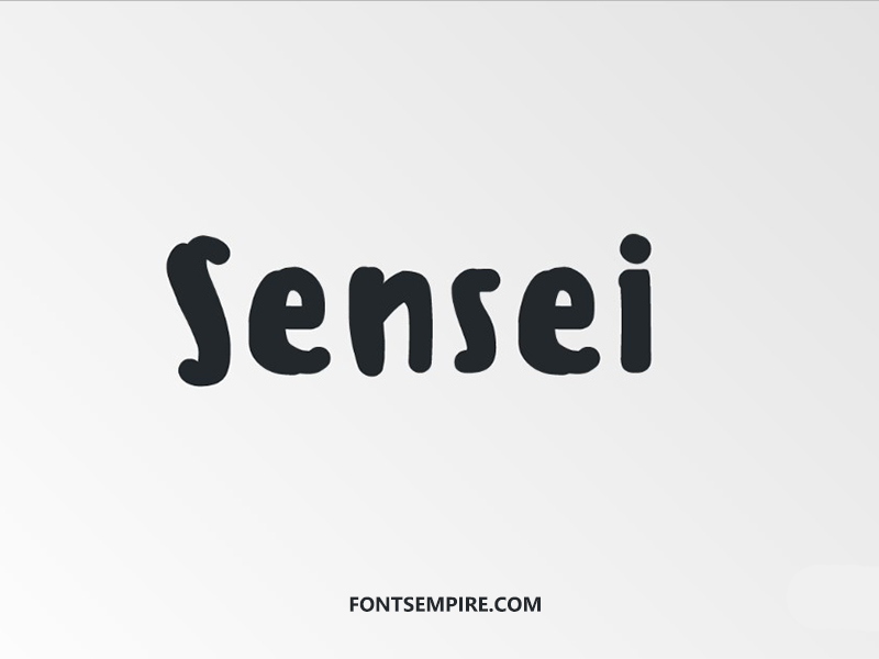 Sensei Font Family Free Download