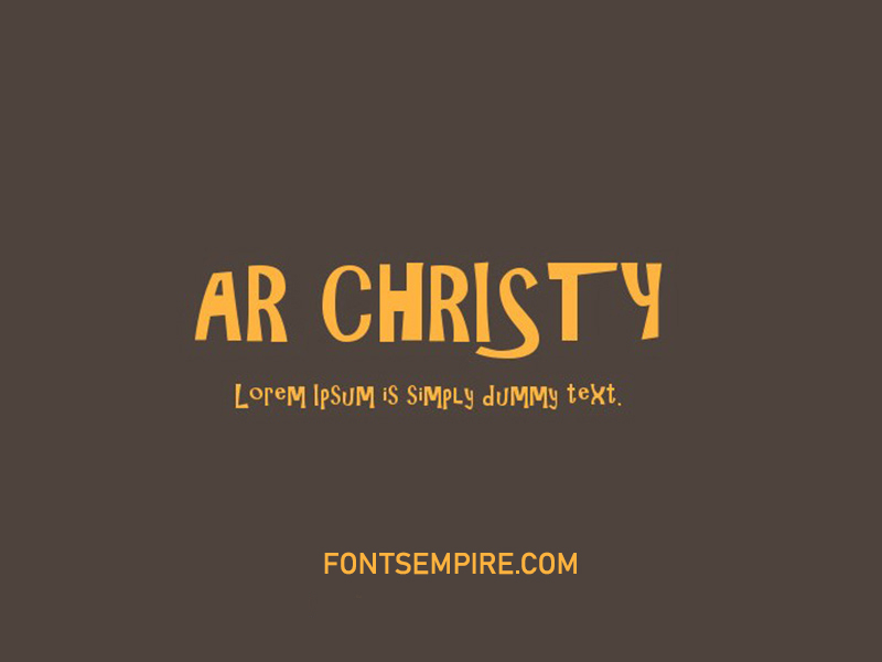 Ar Christy Font Family Free Zip Download