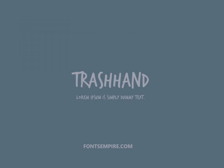 Trashhand Font Free Download Fonts Empire