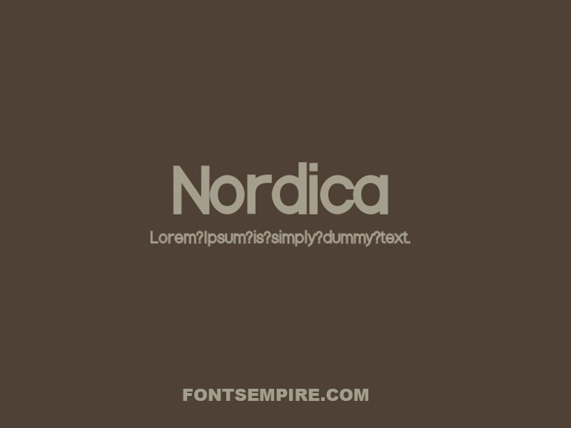 Nordica Font Family Free Download