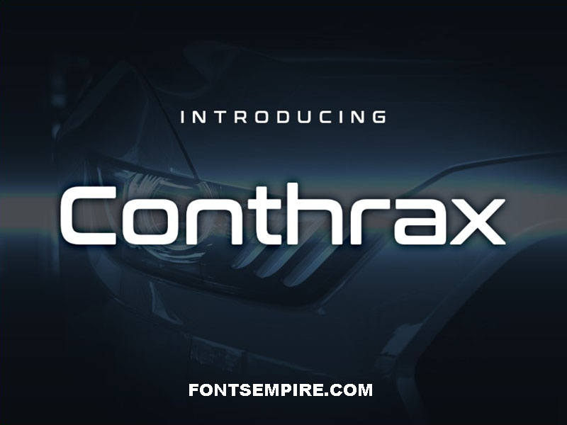 Conthrax Font Family Free Download