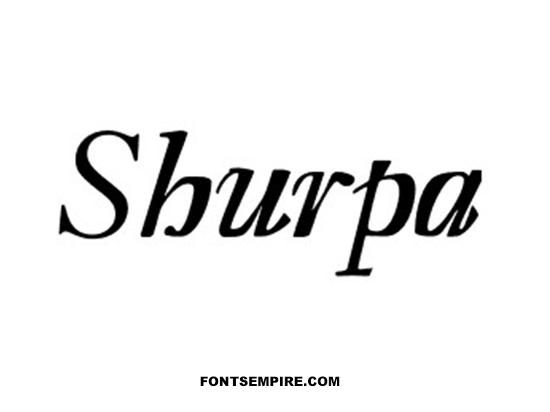 Shurpa Font Family Free Download