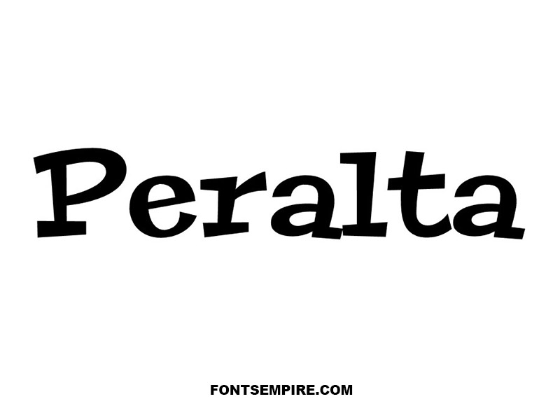 Peralta Font Family Free Download