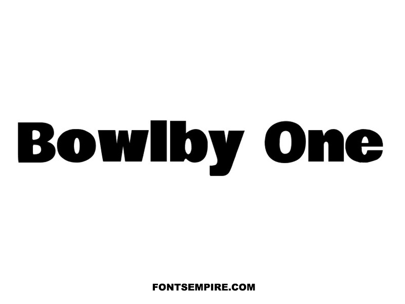 Bowlby One Font Family Free Download