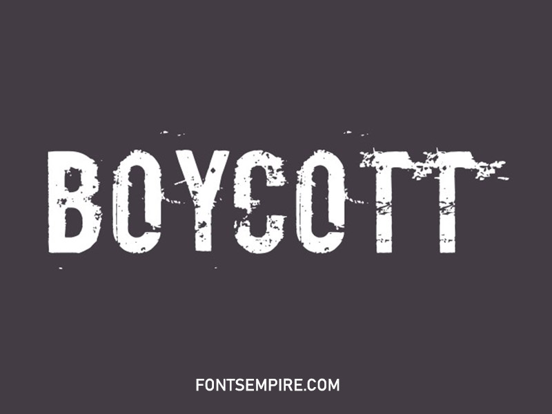 Boycott Font Family Free Download
