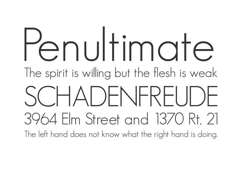 Geo Sans Light Font Family Download