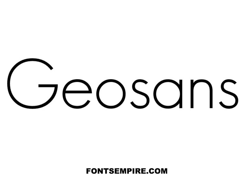 Geo Sans Light Font Family Free Download