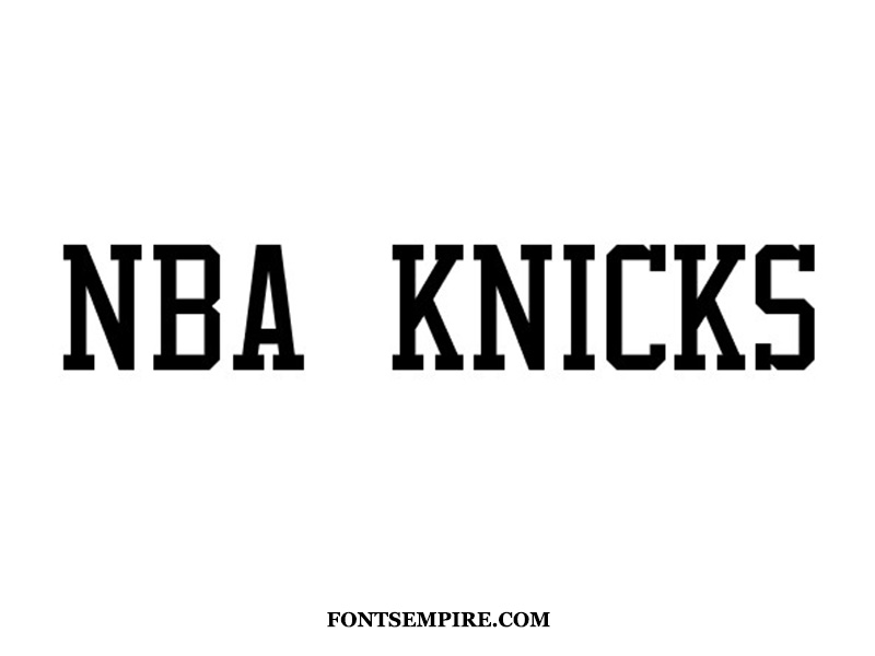 NBA Knicks Font Family Free Download