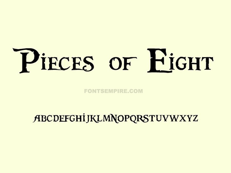 Pieces of Eight Font Family Free Download