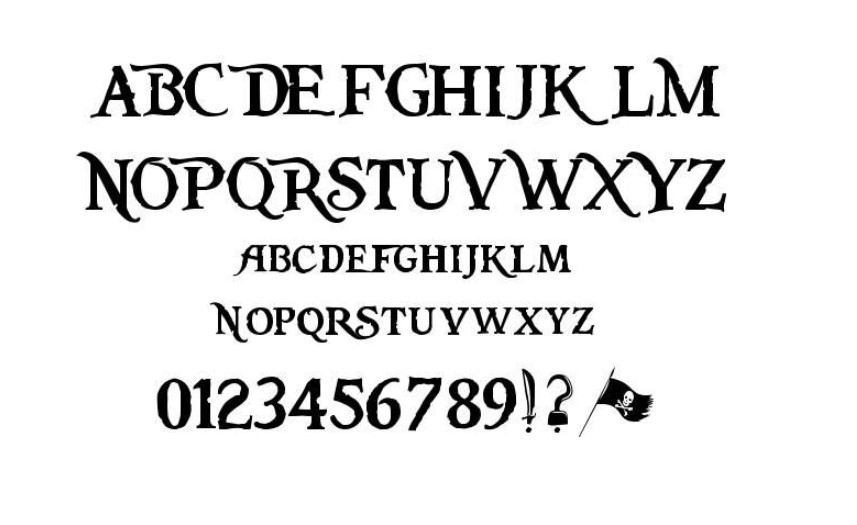 Pieces of Eight Font Free Download