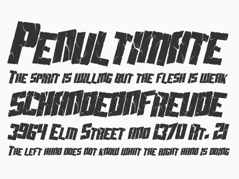 Sf Aftershock Debris Font Family Download