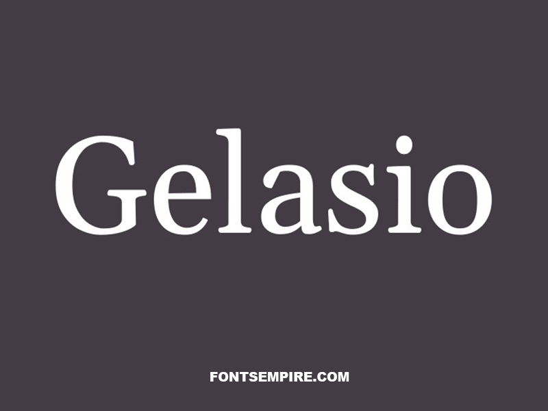 Gelasio Font Family Free Download