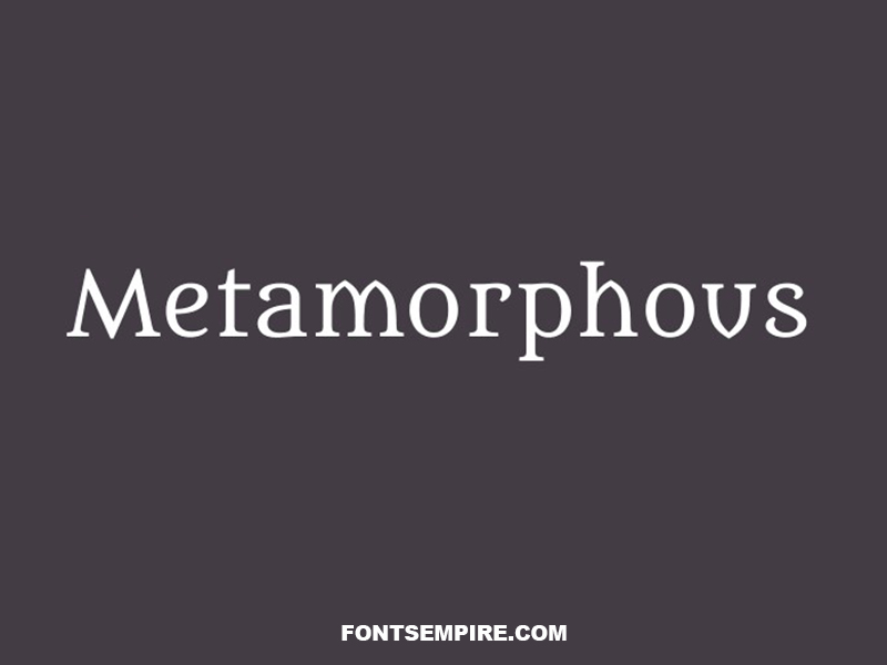 Metamorphous Font Family Free Download