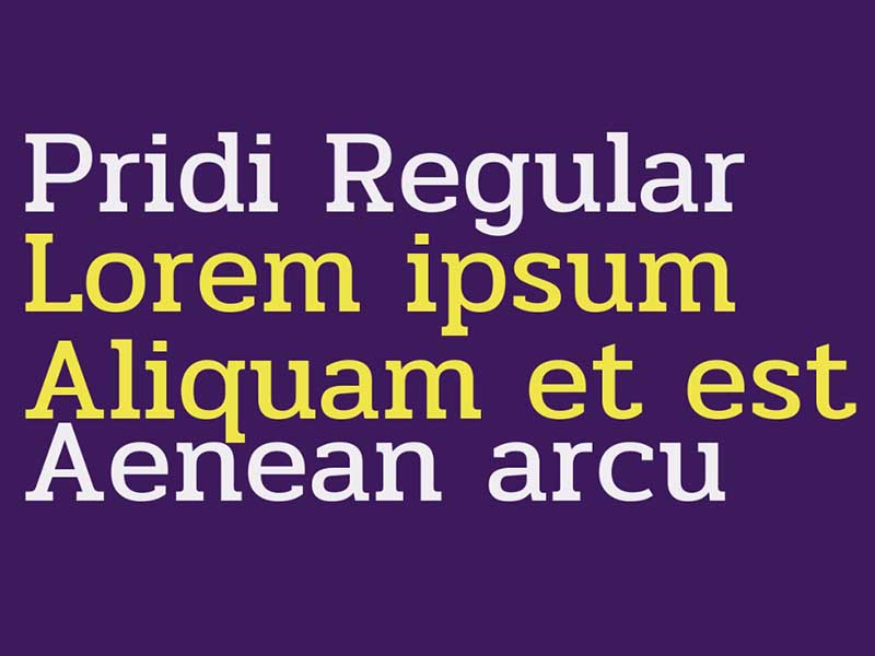 Pridi Font Family Download