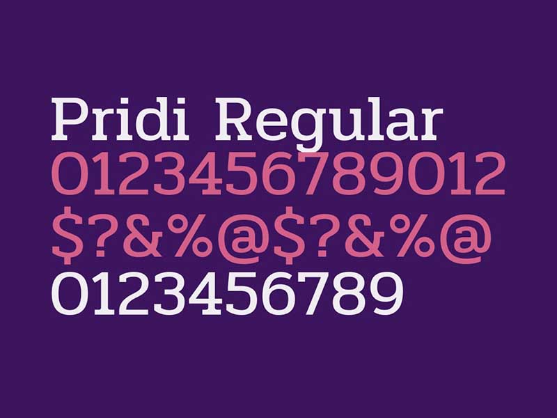 Pridi Font Free Download