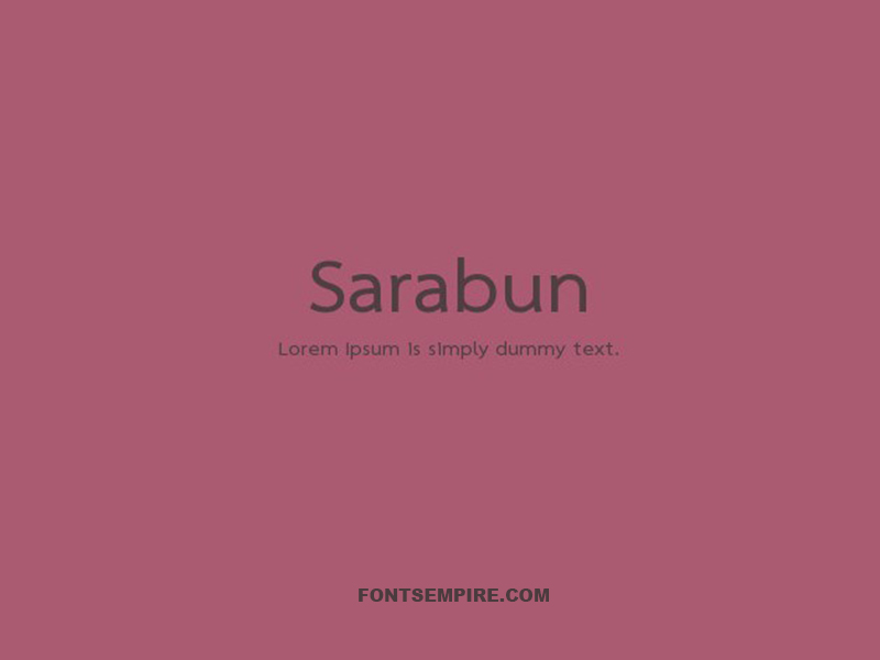 Sarabun Font Family Free Download