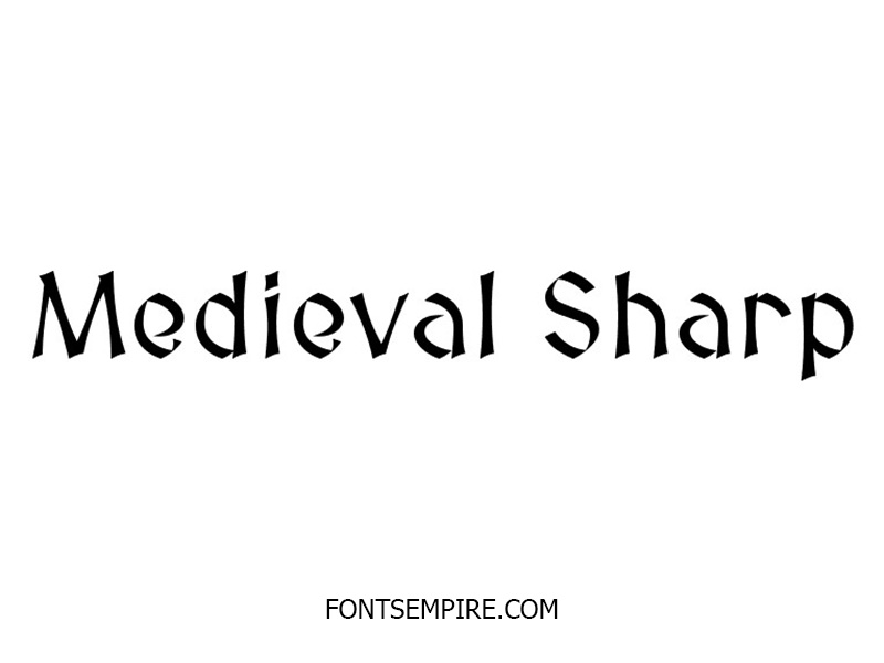 Medieval Sharp Font Family Free Download