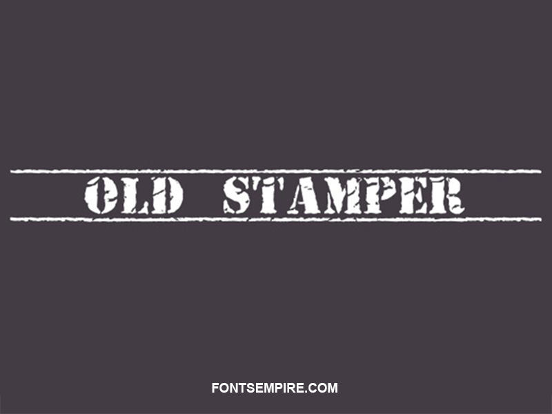 Old Stamper Font Family Free Download