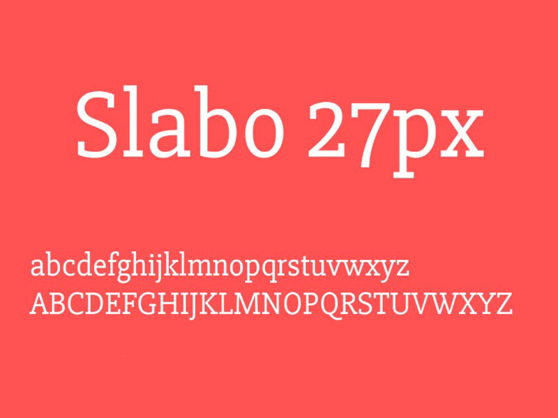 Slabo Font Family Download