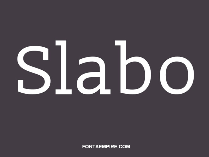 Slabo Font Family Free Download