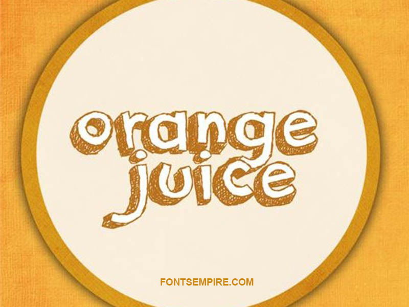 Orange Juice Font Family Free Download