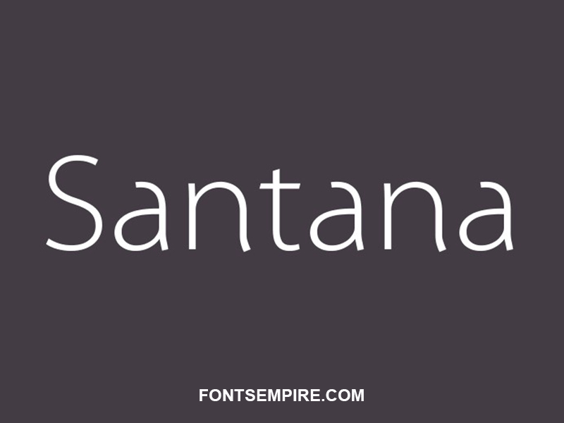 Santana Font Family Free Download