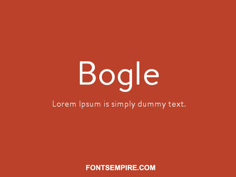 Bogle Font Family Free Download