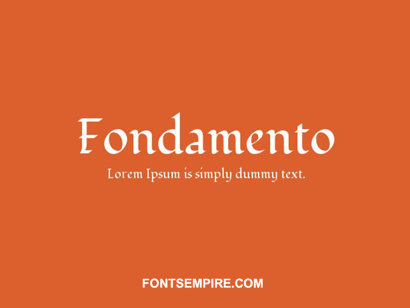 Fondamento Font Family Free Download