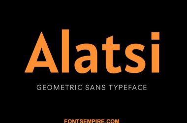 Alatsi Font Family Free Download