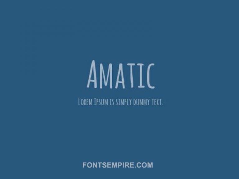 amatic font free download mac