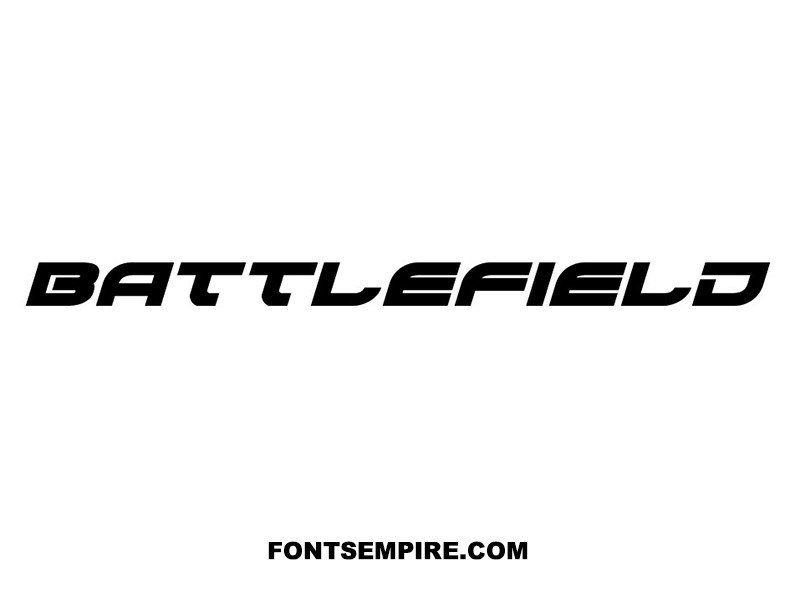 Battlefield Font Family Free Download