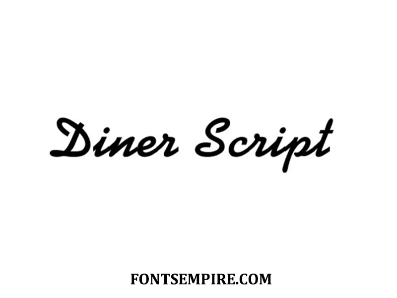 Diner Script Font Family Free Download