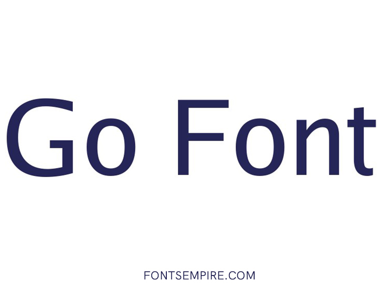 Go Font Family Free Download
