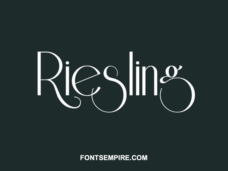 Riesling Font Family Free Download