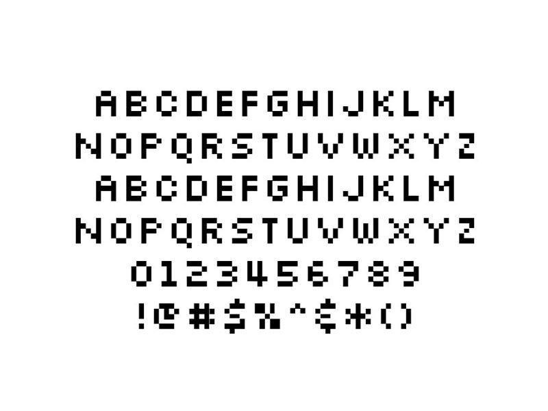 silkscreen fonts